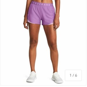 NWT Under Armour women play up shorts 3.0 size 2xl purple color